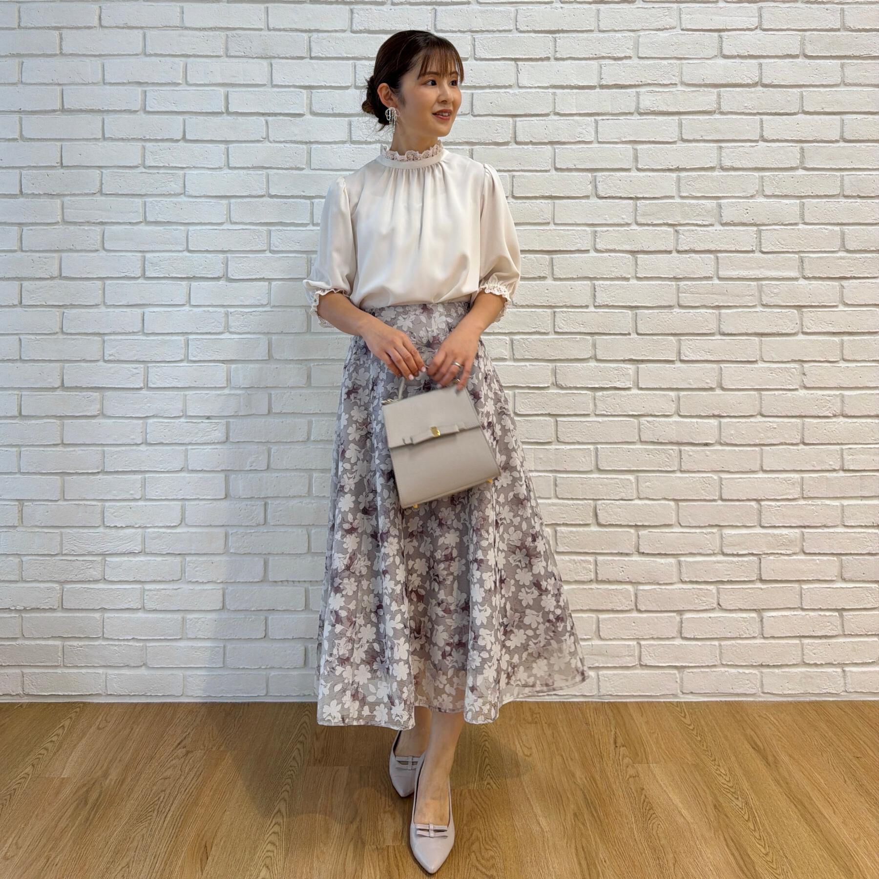 Couture broach「【大人上品・前後2WAY】エンブロレース 5分袖ブラウス【洗濯機可】」|シャツ・ブラウス|