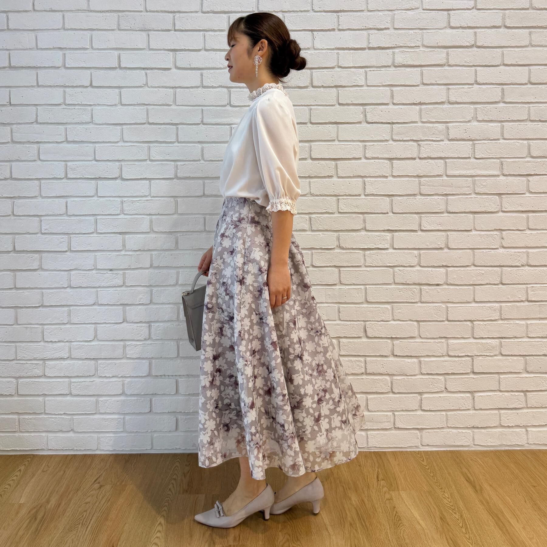 Couture broach「【大人上品・前後2WAY】エンブロレース 5分袖ブラウス【洗濯機可】」|シャツ・ブラウス|