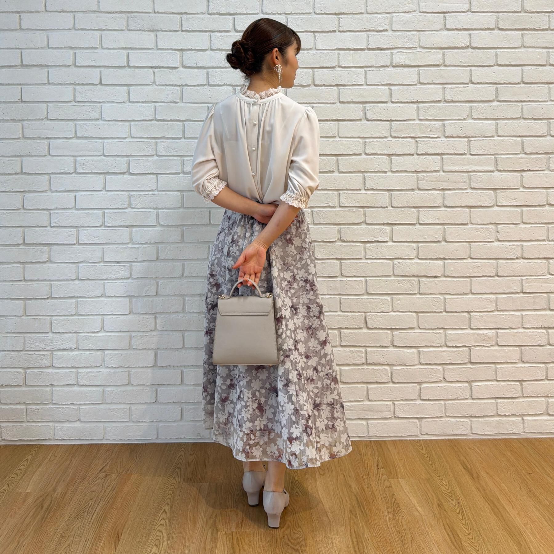 Couture broach「【大人上品・前後2WAY】エンブロレース 5分袖ブラウス【洗濯機可】」|シャツ・ブラウス|
