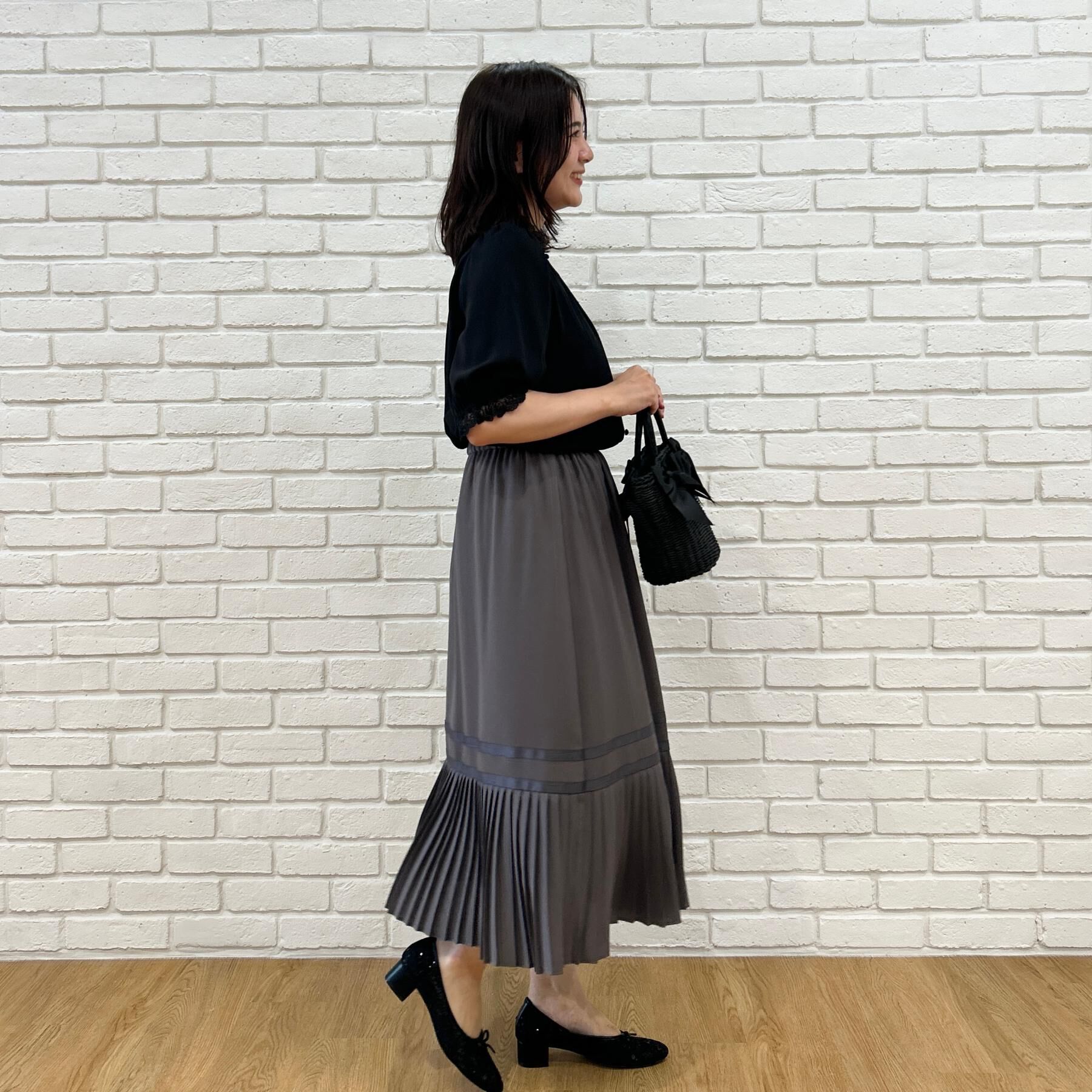 Couture broach「【大人上品・前後2WAY】エンブロレース 5分袖ブラウス【洗濯機可】」|シャツ・ブラウス|