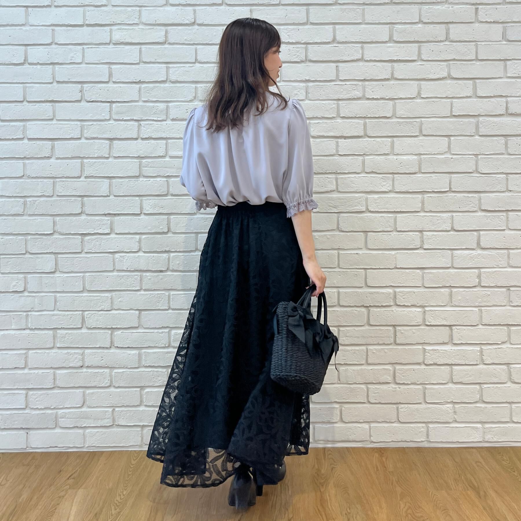 Couture broach「【大人上品・前後2WAY】エンブロレース 5分袖ブラウス【洗濯機可】」|シャツ・ブラウス|