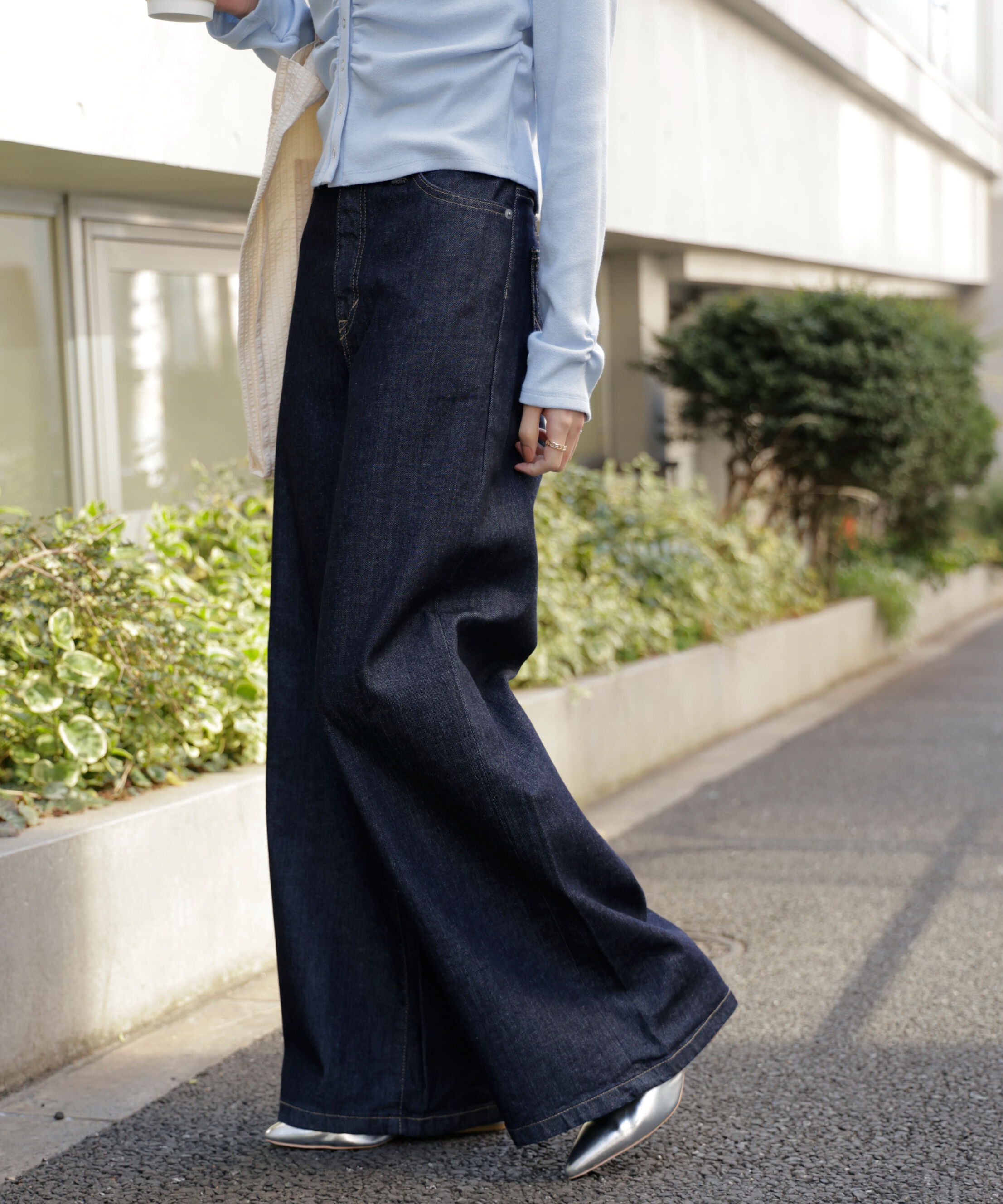  「〈SOMETHING〉LISAワイドデニムパンツ XS別注」|その他|