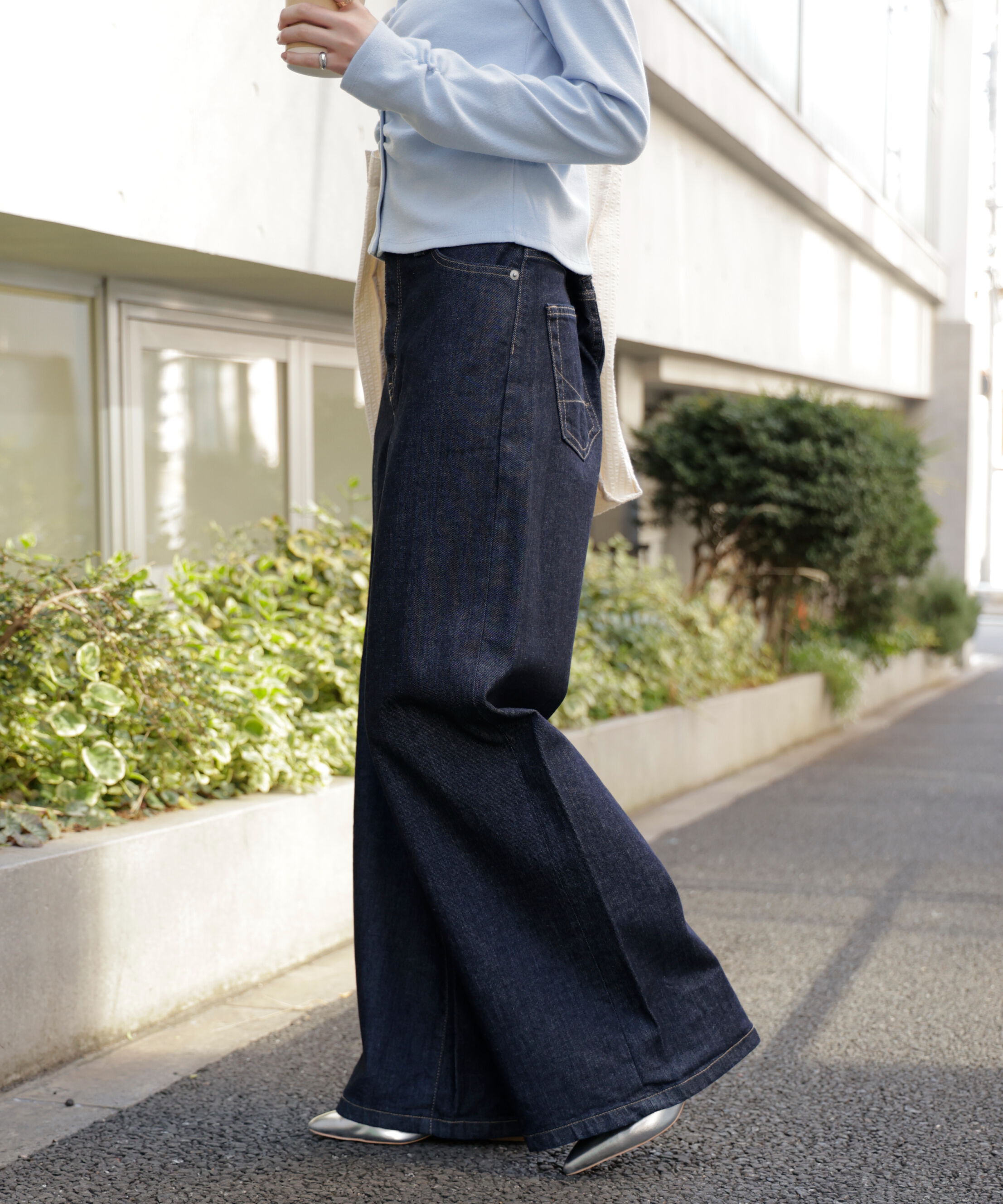  「〈SOMETHING〉LISAワイドデニムパンツ XS別注」|その他|