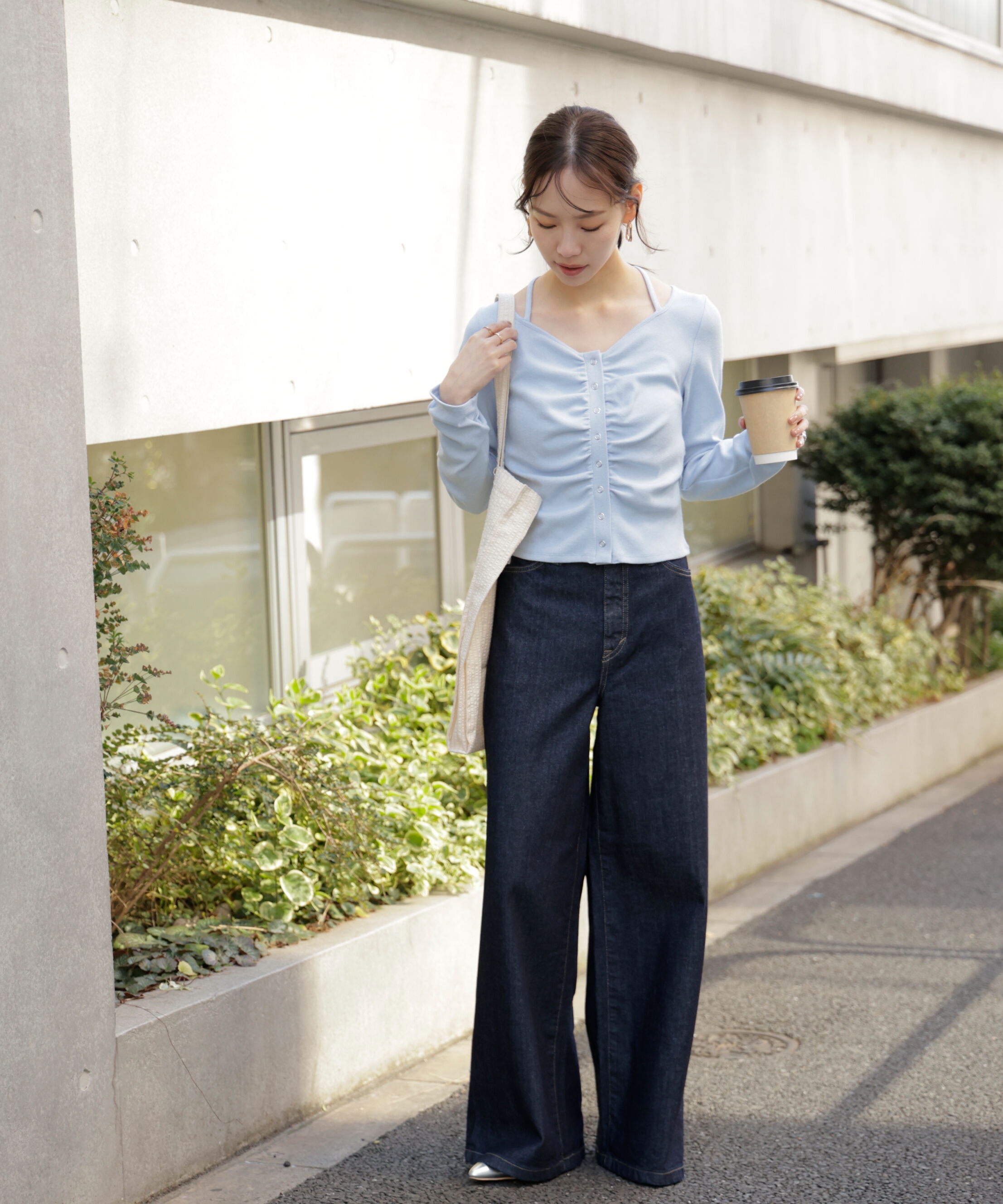  「〈SOMETHING〉LISAワイドデニムパンツ XS別注」|その他|