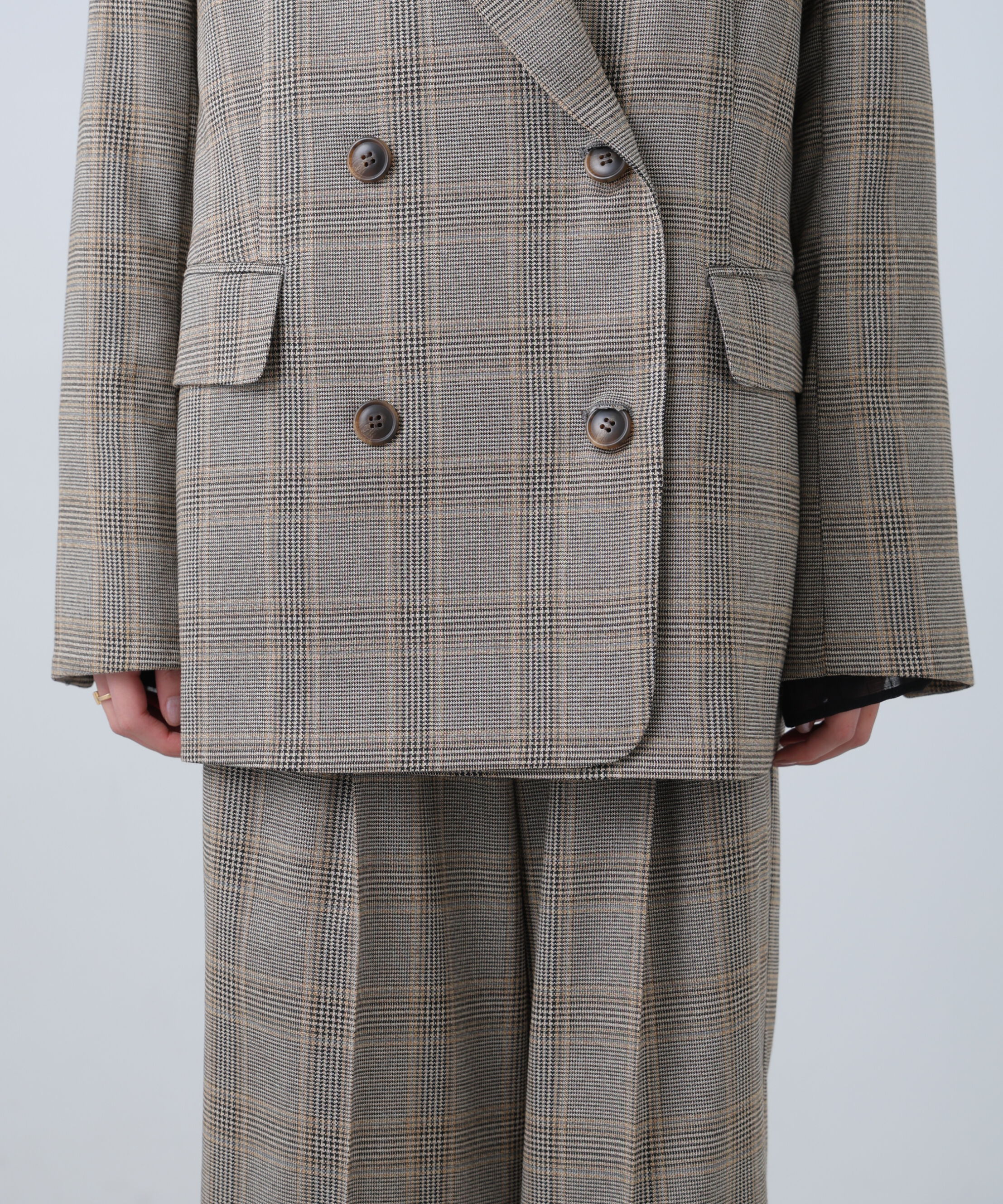  「麻調合繊ダブルブレストジャケット」|その他|