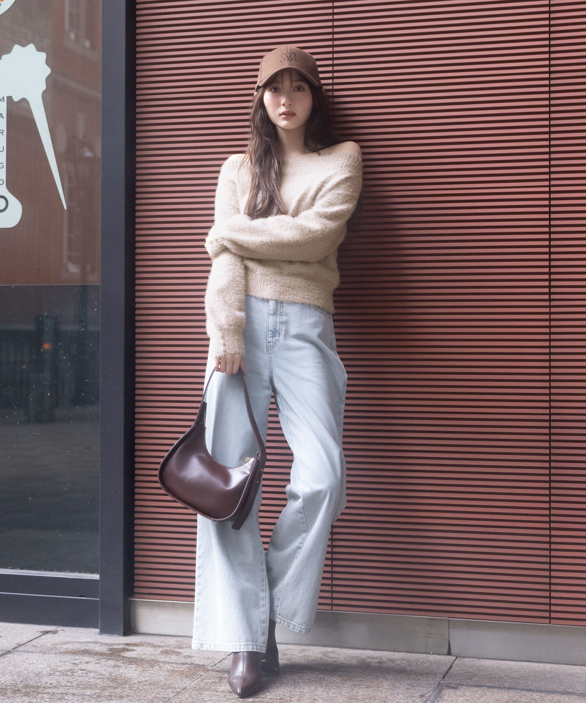 PROPORTION BODY DRESSING「ミニシャギーオフショルニット 25AW」|ニット・セーター|