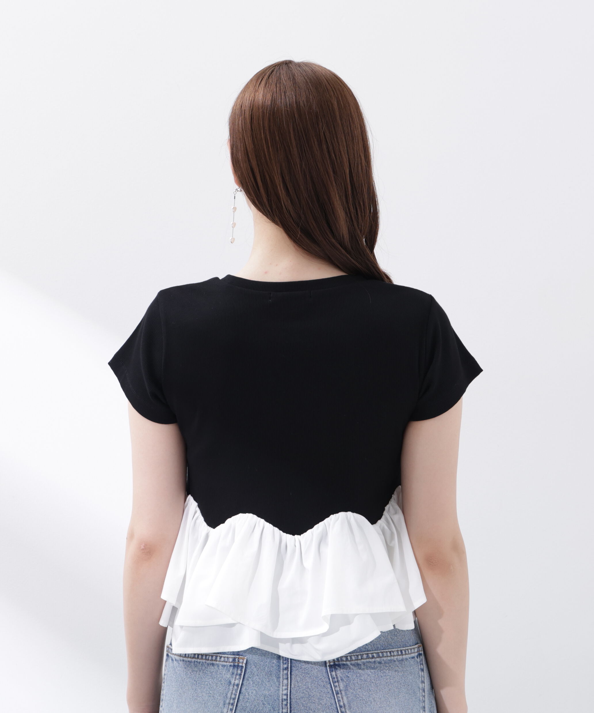 PROPORTION BODY DRESSING「〈a/mie〉ホイップフリルTシャツ」|Tシャツ・カットソー|