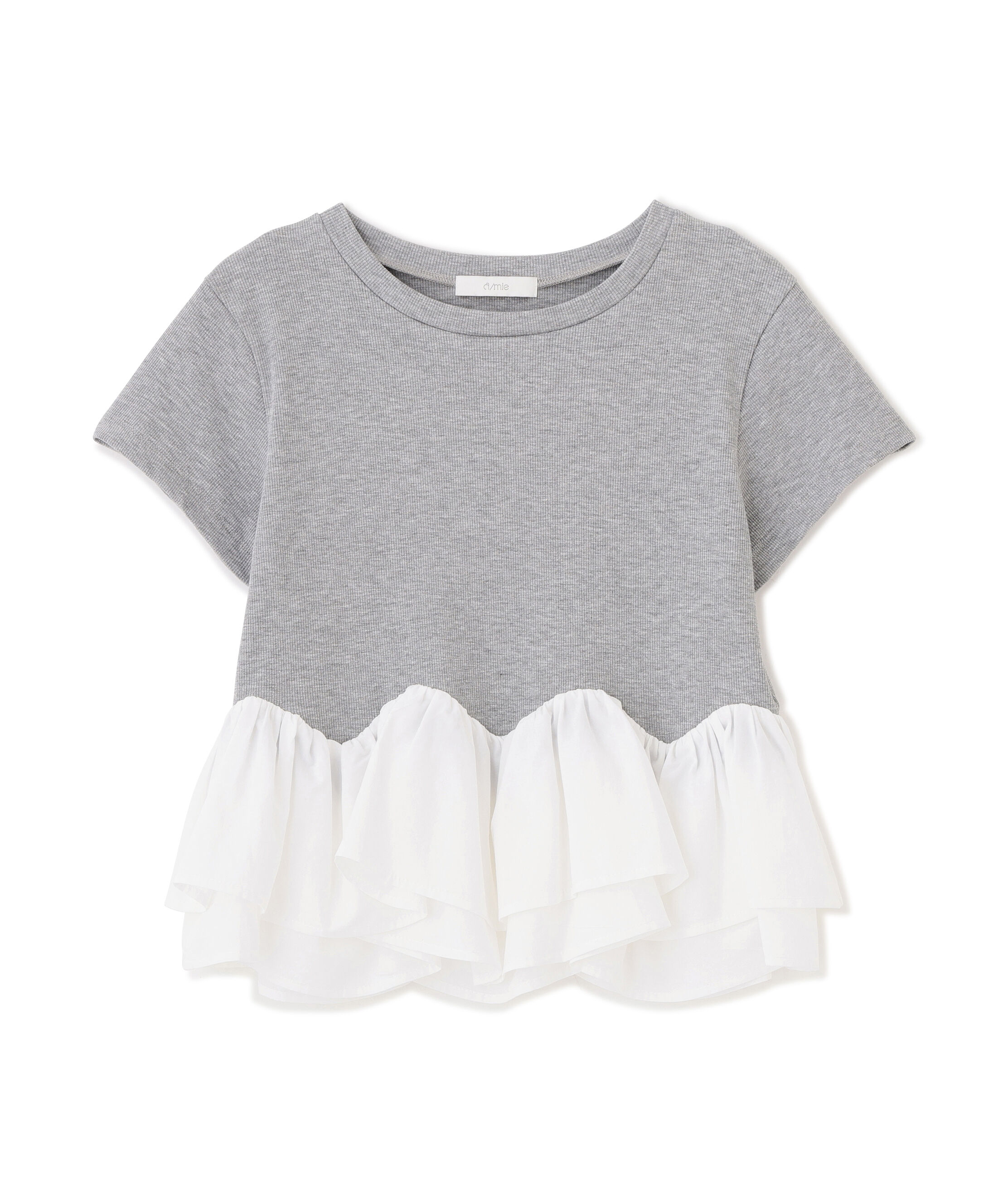 PROPORTION BODY DRESSING「〈a/mie〉ホイップフリルTシャツ」|Tシャツ・カットソー|