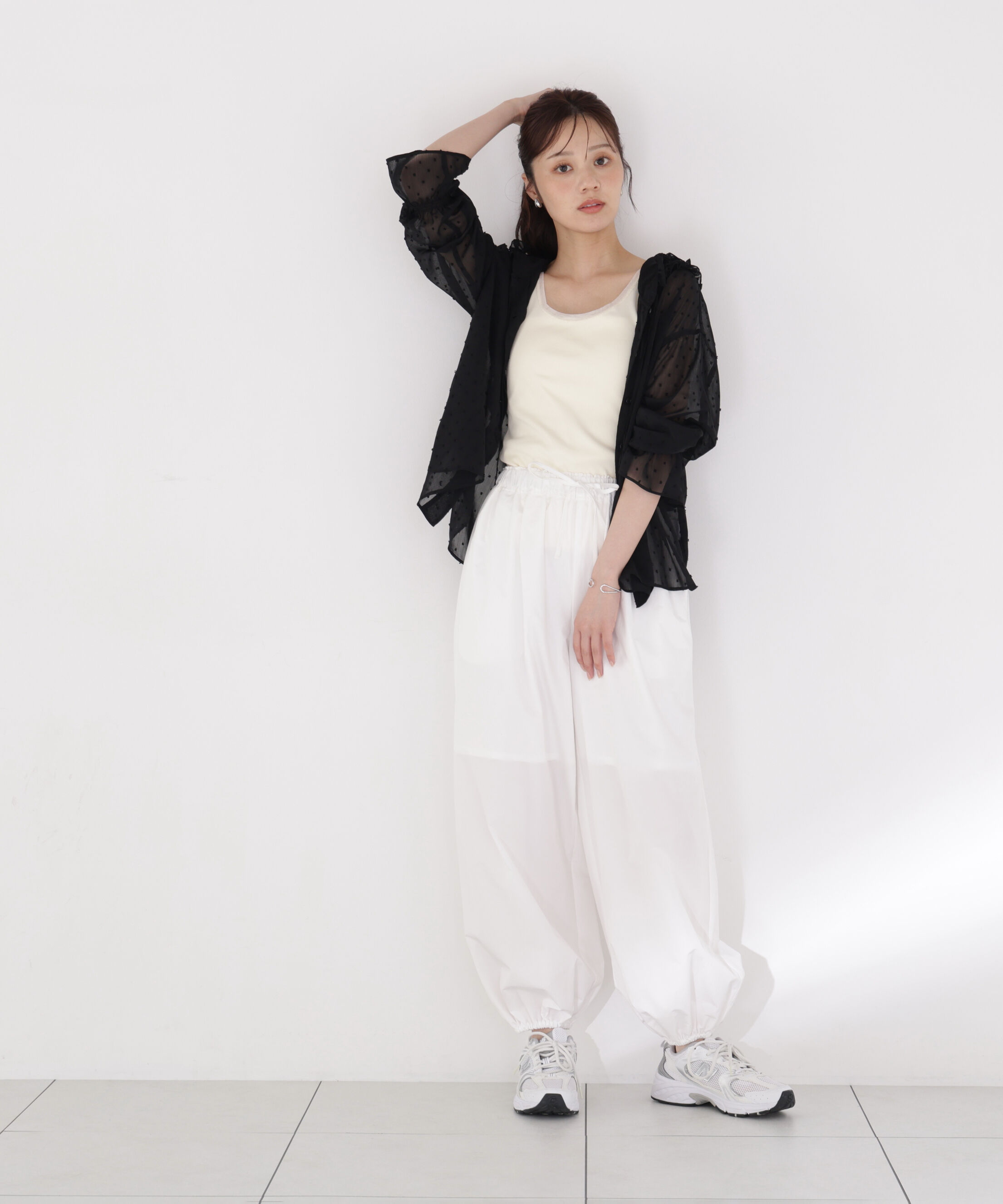 PROPORTION BODY DRESSING「＜a/mie＞カットジャガードフードシャツ」|シャツ・ブラウス|