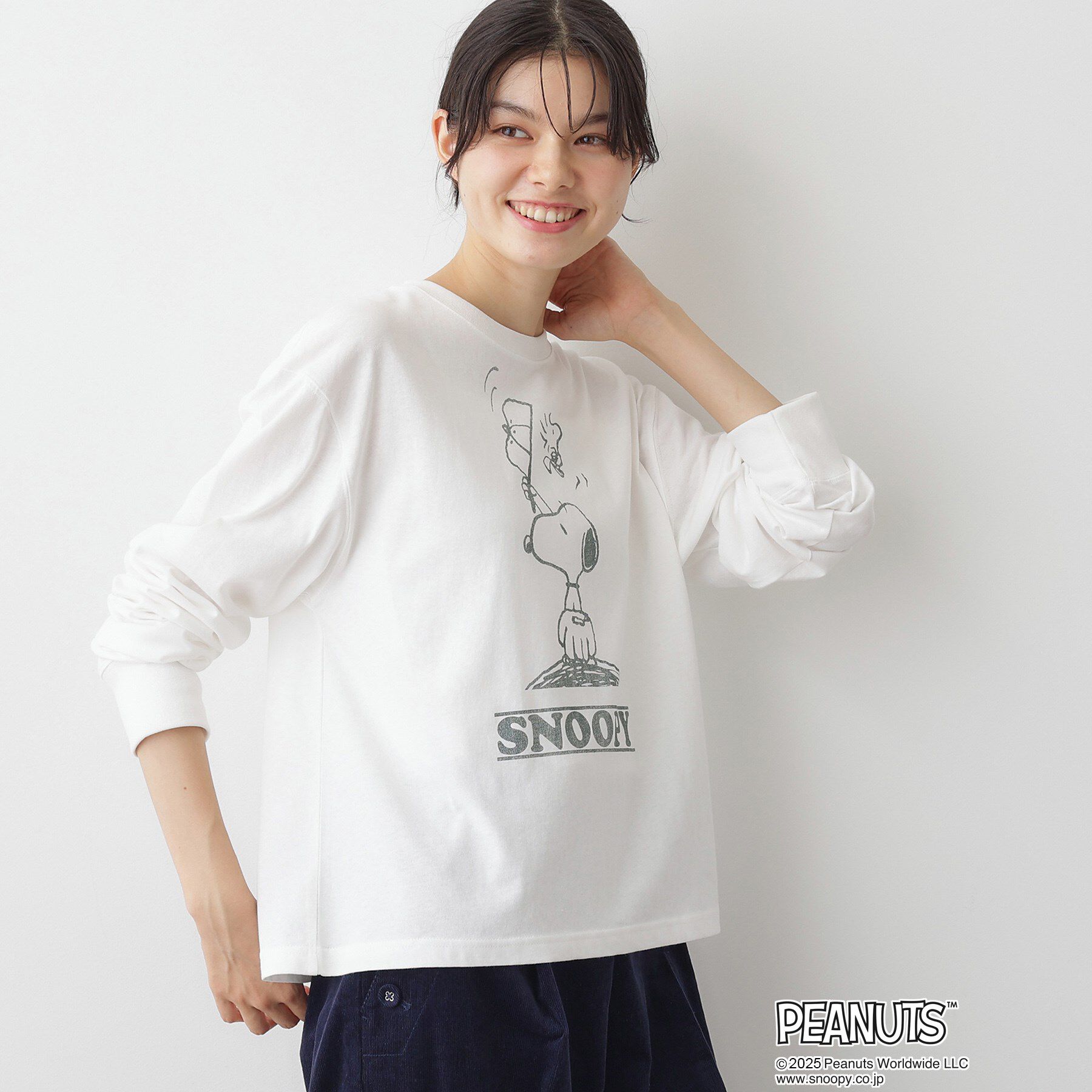 Dessin「PEANUTSロングTシャツ」|Tシャツ・カットソー|
