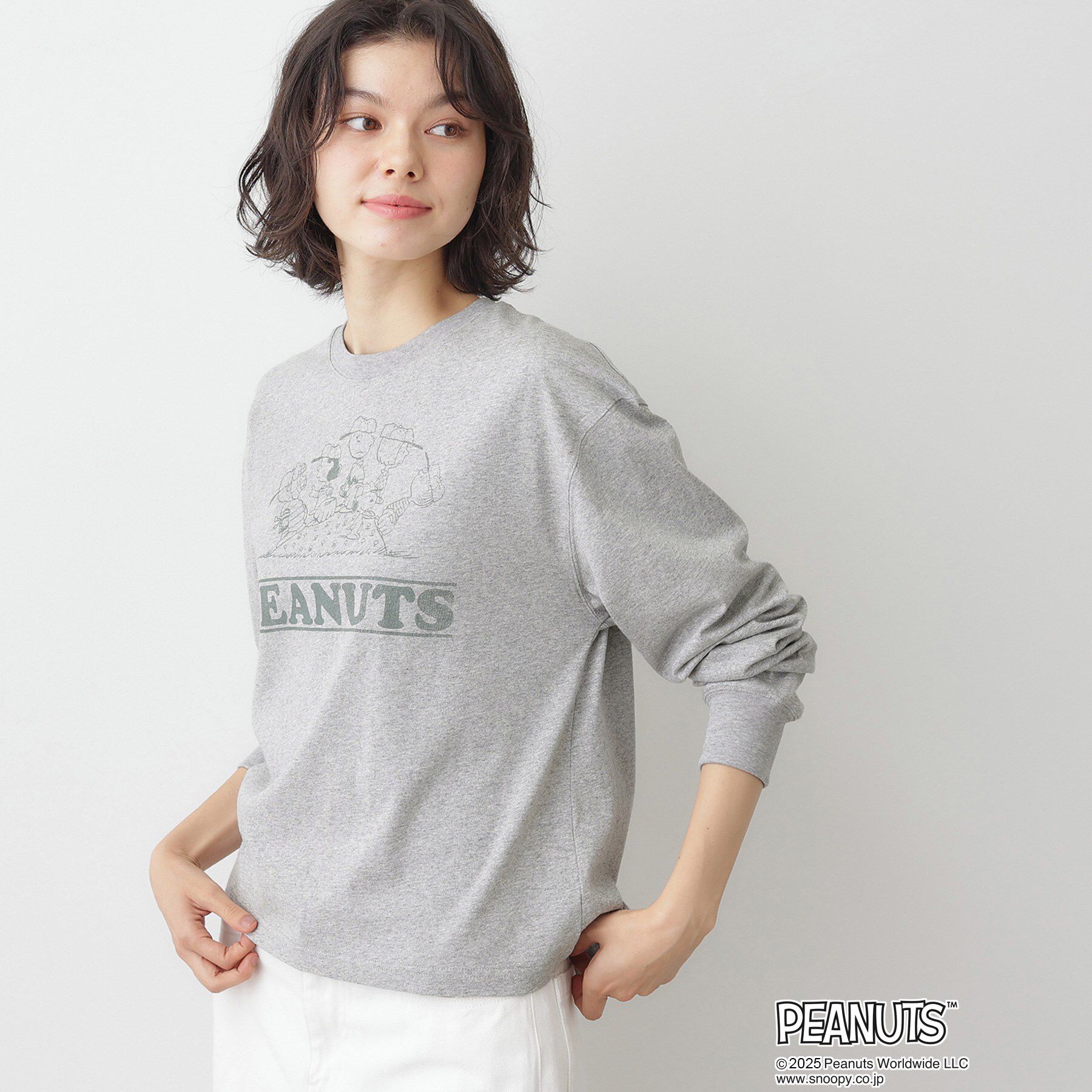 Dessin「PEANUTSロングTシャツ」|Tシャツ・カットソー|