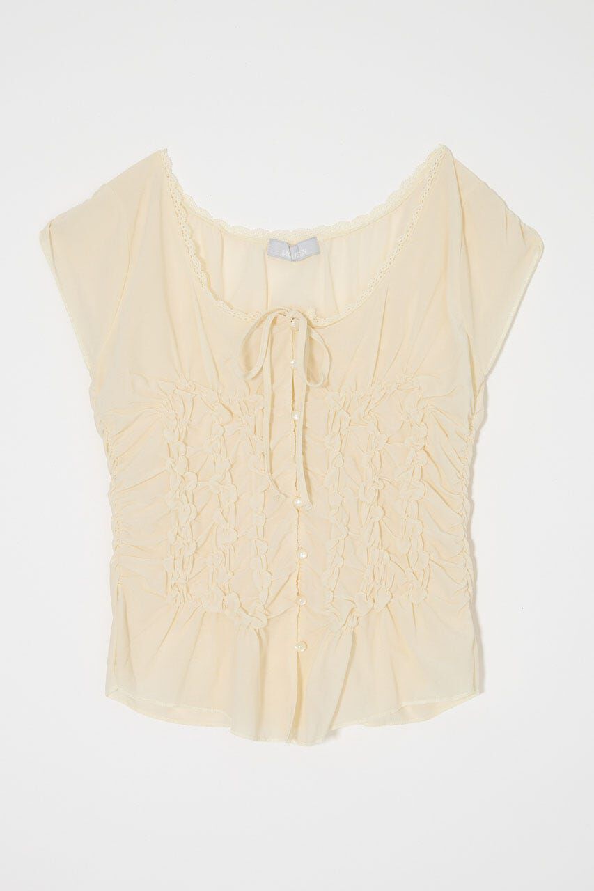 MOUSSY「RANDOM SHIRRING トップス」|Tシャツ・カットソー|