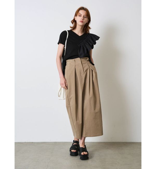 ELENDEEK「CROSS TUCK SK」|スカート|