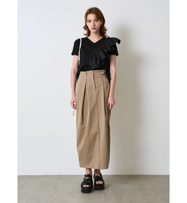 ELENDEEK「CROSS TUCK SK」|スカート|