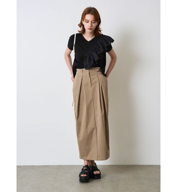 ELENDEEK「CROSS TUCK SK」|スカート|
