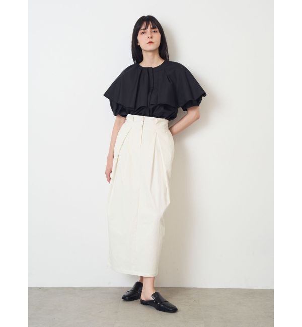 ELENDEEK「CROSS TUCK SK」|スカート|