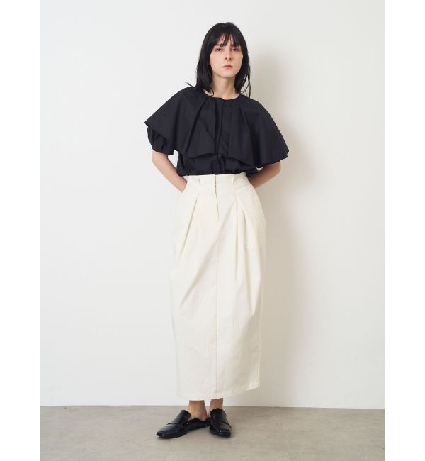 ELENDEEK「CROSS TUCK SK」|スカート|