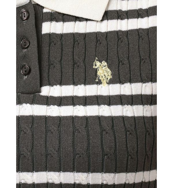 MERCURYDUO「U.S. POLO ASSN.別注ケーブルノースリポロドッキングワンピース」|ワンピース|