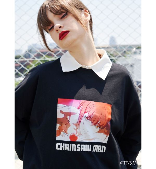 jouetie「【チェンソーマン】マキマ UNISEX TEE」|Tシャツ・カットソー|ブラック