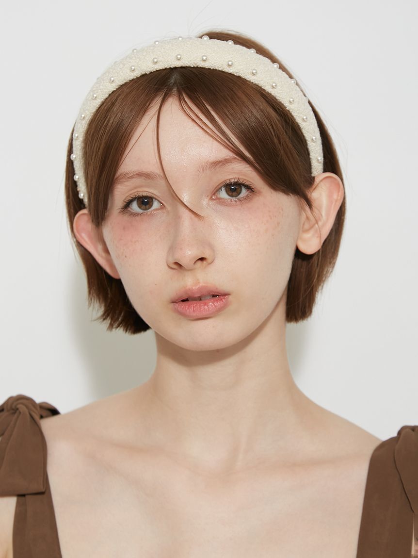FURFUR「ツイードカチューシャ」|ヘアバンド|