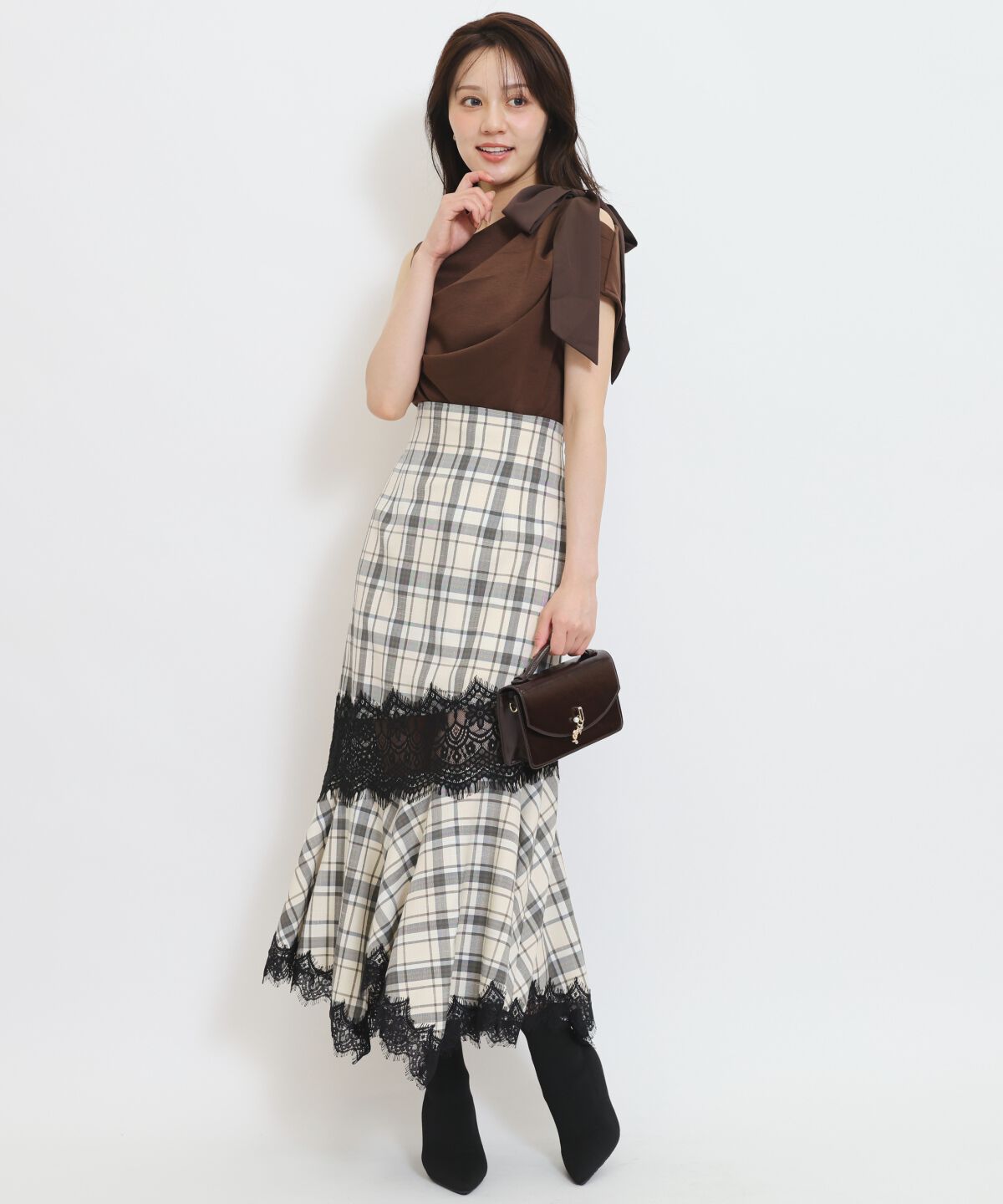 WILLSELECTION「リボンショルダードレープカットトップス」|Tシャツ・カットソー|