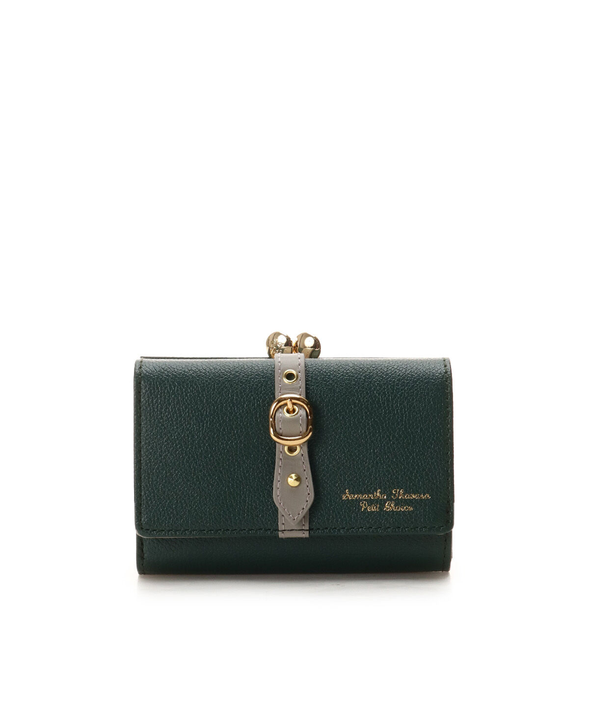 Samantha Thavasa Petit Choice「フロントベルト 折財布」|財布|グリーン