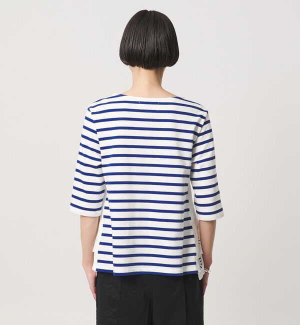 UNITED ARROWS「【別注】＜MUVEIL＞６分袖 レース ボーダー カットソー ‐united LOVE project 2026」|Tシャツ・カットソー|