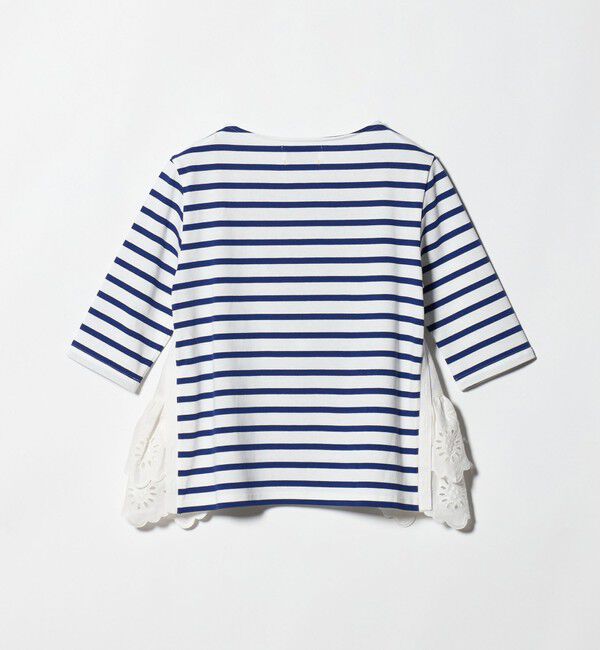 UNITED ARROWS「【別注】＜MUVEIL＞６分袖 レース ボーダー カットソー ‐united LOVE project 2026」|Tシャツ・カットソー|