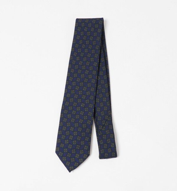 UNITED ARROWS「＜ARCURI＞スクエアコモン プリント ネクタイ」|ネクタイ・蝶ネクタイ|NAVY