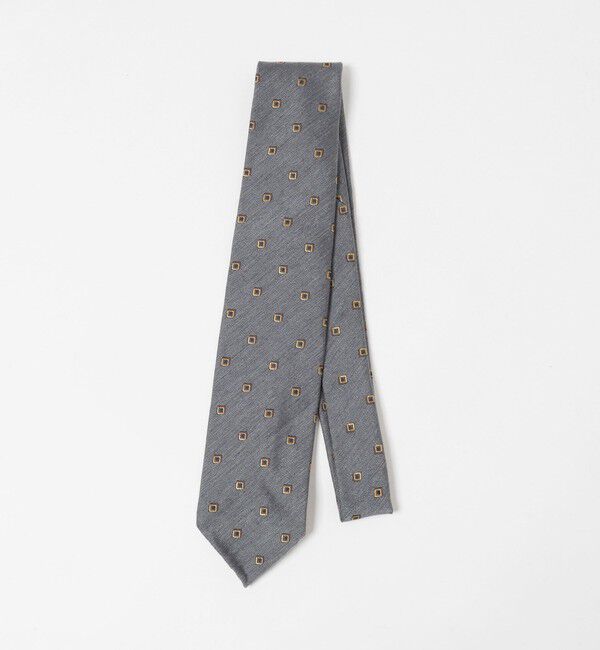 UNITED ARROWS「＜ARCURI＞スクエアコモン ジャガード ネクタイ」|ネクタイ・蝶ネクタイ|MD.GRAY