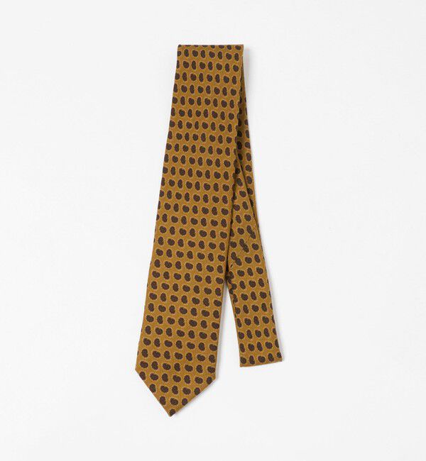 UNITED ARROWS「＜ARCURI＞スモールペイズリー プリント ネクタイ」|ネクタイ・蝶ネクタイ|MUSTARD