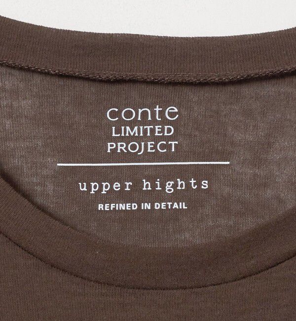 conte「＜upper hights &times; conte＞ シアー クルーネックTシャツ」|Tシャツ・カットソー|