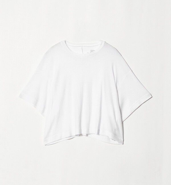 conte「＜upper hights &times; conte＞ シアー ボックス クルーネックTシャツ」|Tシャツ・カットソー|WHITE