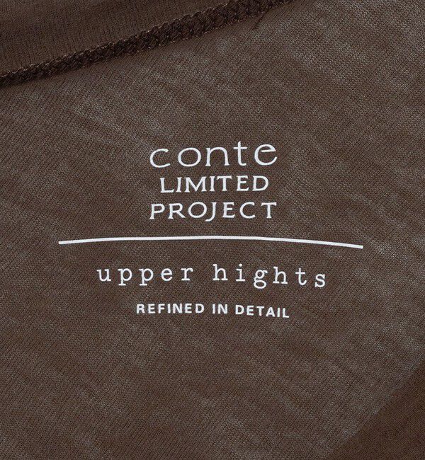 conte「＜upper hights &times; conte＞ シアー ボックス クルーネックTシャツ」|Tシャツ・カットソー|