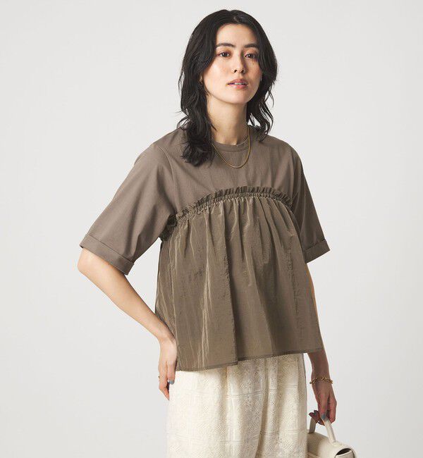 UNITED ARROWS green label relaxing「タフタ ドッキング ビスチェ プルオーバー」|Tシャツ・カットソー|