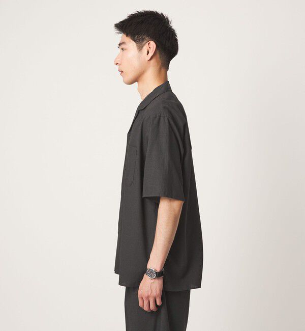 UNITED ARROWS green label relaxing「TR 和紙 オープンカラー 半袖 シャツ」|シャツ・ブラウス|