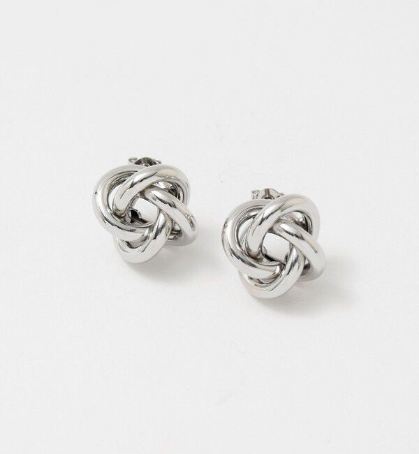 UNITED ARROWS green label relaxing「ラウンド ノット ピアス」|ピアス|SILVER