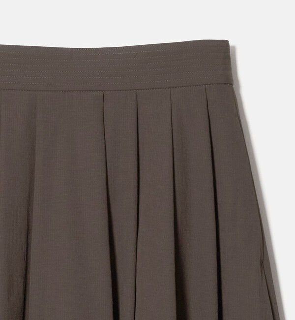 UNITED ARROWS green label relaxing「Breeze Cool タック スカート 2 マシンウォッシャブル 通気性 UVカット」|フレア|