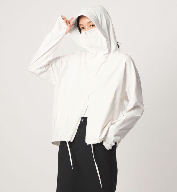 UNITED ARROWS green label relaxing「【WEB限定】＜at ease＞ドロスト カットソー パーカー  UVカット 接触冷感 遮熱」|パーカー|