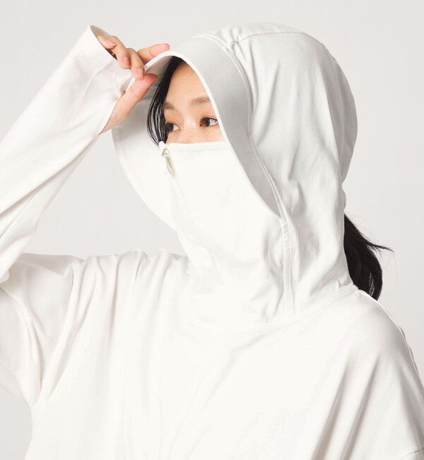 UNITED ARROWS green label relaxing「【WEB限定】＜at ease＞ドロスト カットソー パーカー  UVカット 接触冷感 遮熱」|パーカー|