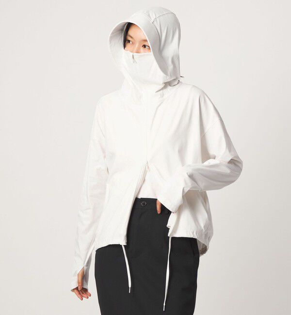 UNITED ARROWS green label relaxing「【WEB限定】＜at ease＞ドロスト カットソー パーカー  UVカット 接触冷感 遮熱」|パーカー|