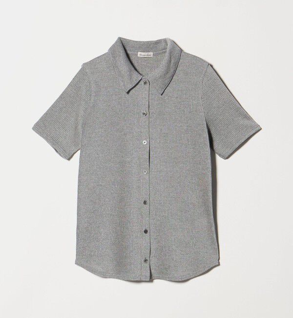 STEVEN ALAN「＜Steven Alan＞リブ ハーフスリーブ シャツカーディガン」|カーディガン|