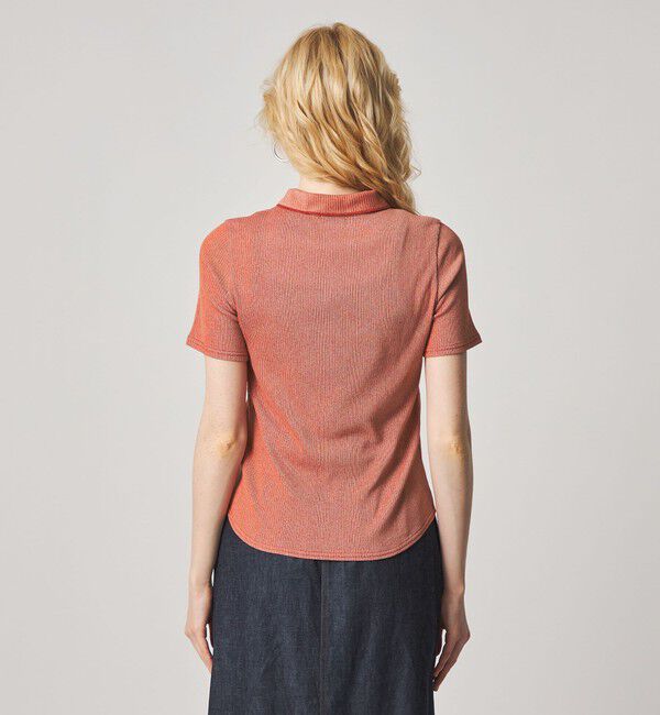 STEVEN ALAN「＜Steven Alan＞リブ ハーフスリーブ シャツカーディガン」|カーディガン|