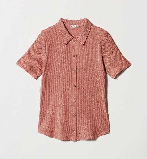 STEVEN ALAN「＜Steven Alan＞リブ ハーフスリーブ シャツカーディガン」|カーディガン|