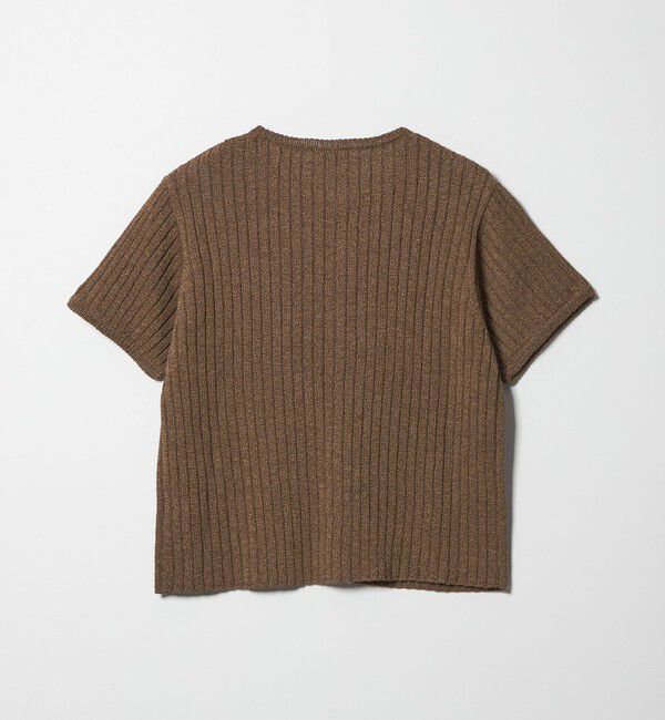 STEVEN ALAN「＜Steven Alan＞リブ ショートスリーブ カーディガン」|カーディガン|