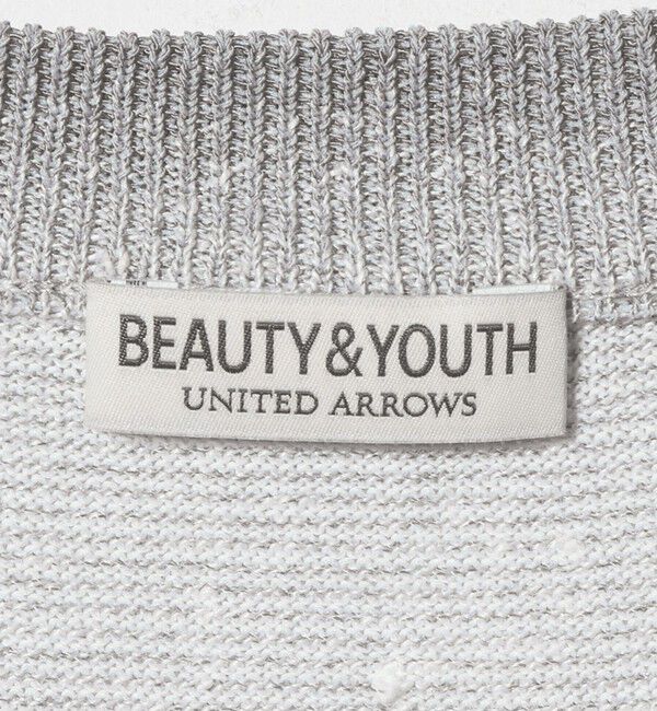 BEAUTY&YOUTH UNITED ARROWS「シアー オンブレ ボーダー クルーネック Tシャツ ウォッシャブル」|ニット・セーター|