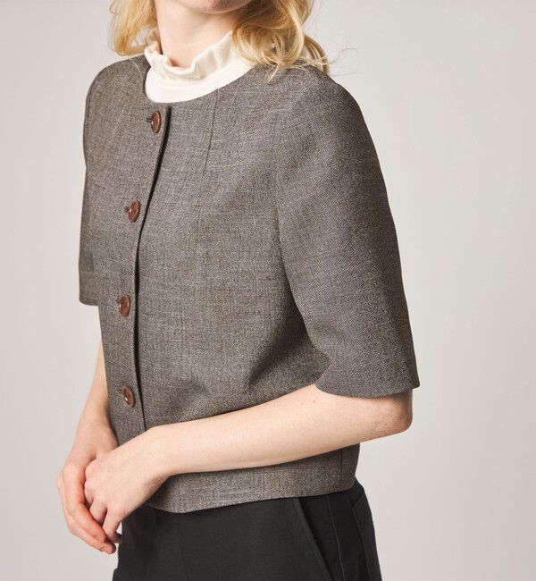 STEVEN ALAN「＜Steven Alan＞ショートスリーブ ジャケット」|シャツ・ブラウス|