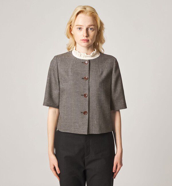 STEVEN ALAN「＜Steven Alan＞ショートスリーブ ジャケット」|シャツ・ブラウス|