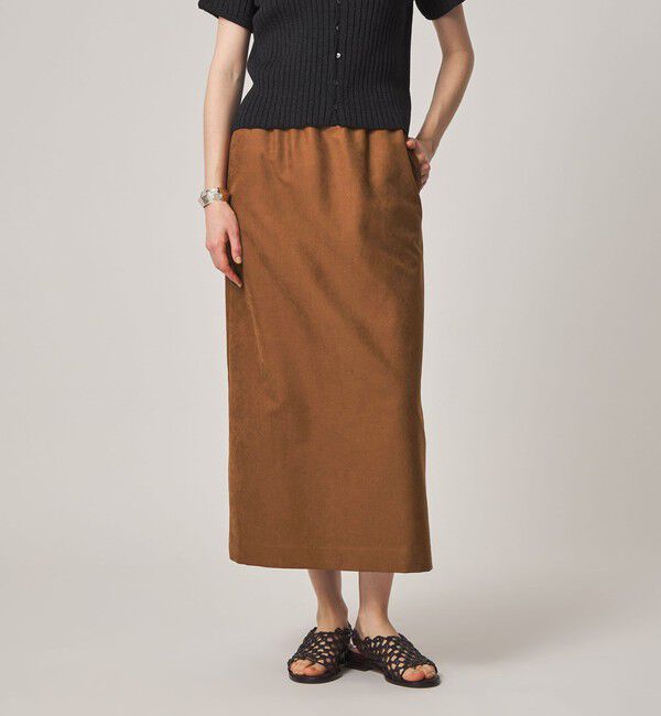 STEVEN ALAN「＜Steven Alan＞スエードライク ロング スカート」|スカート|MD.BROWN