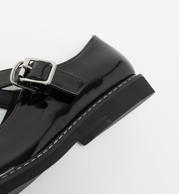 BEAUTY&YOUTH UNITED ARROWS「レザーライク Tストラップ ローファー」|ビジネス・ドレスシューズ|